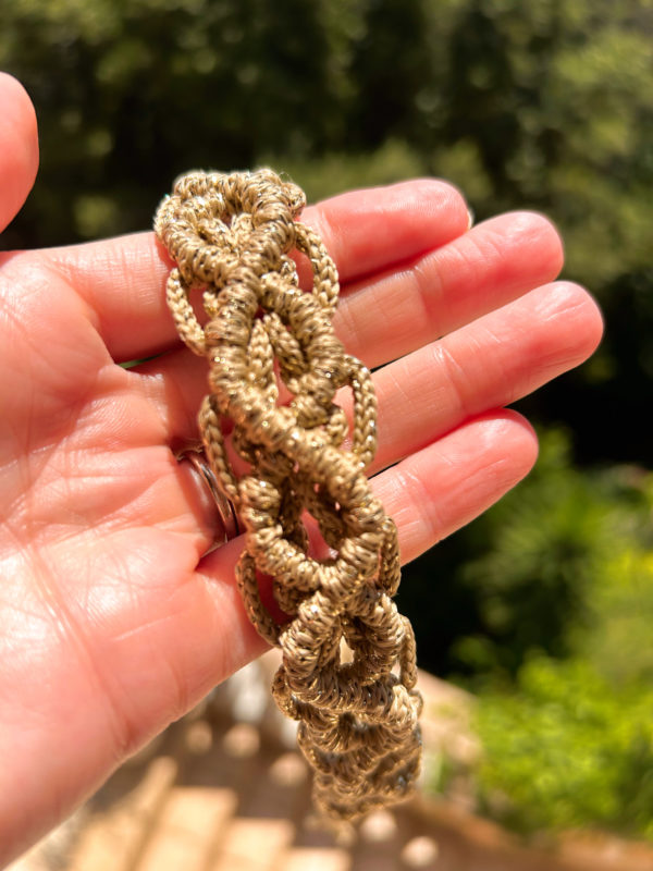 Bandeau en macramé