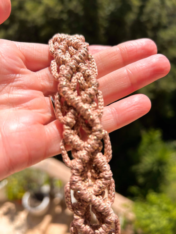 Bandeau en macramé