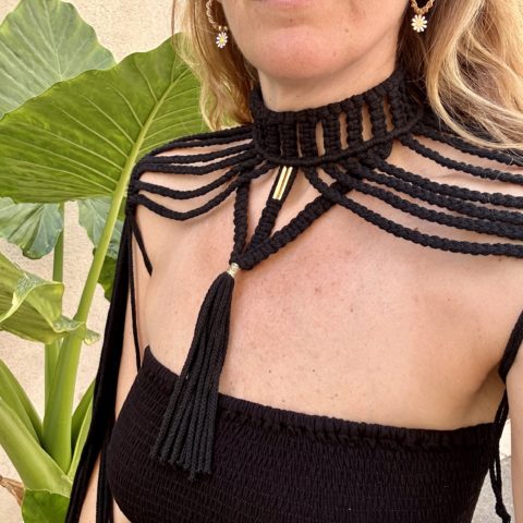 Top bijou épaules SENSEI en macramé