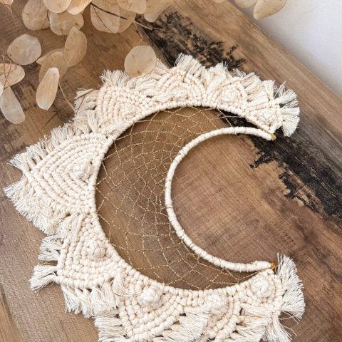 Lune en macramé
