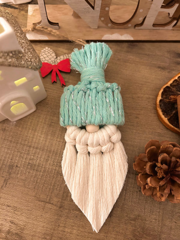 Père noël en macramé