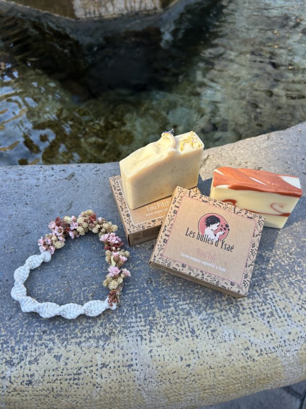 Coffret "Love" macramé et savons