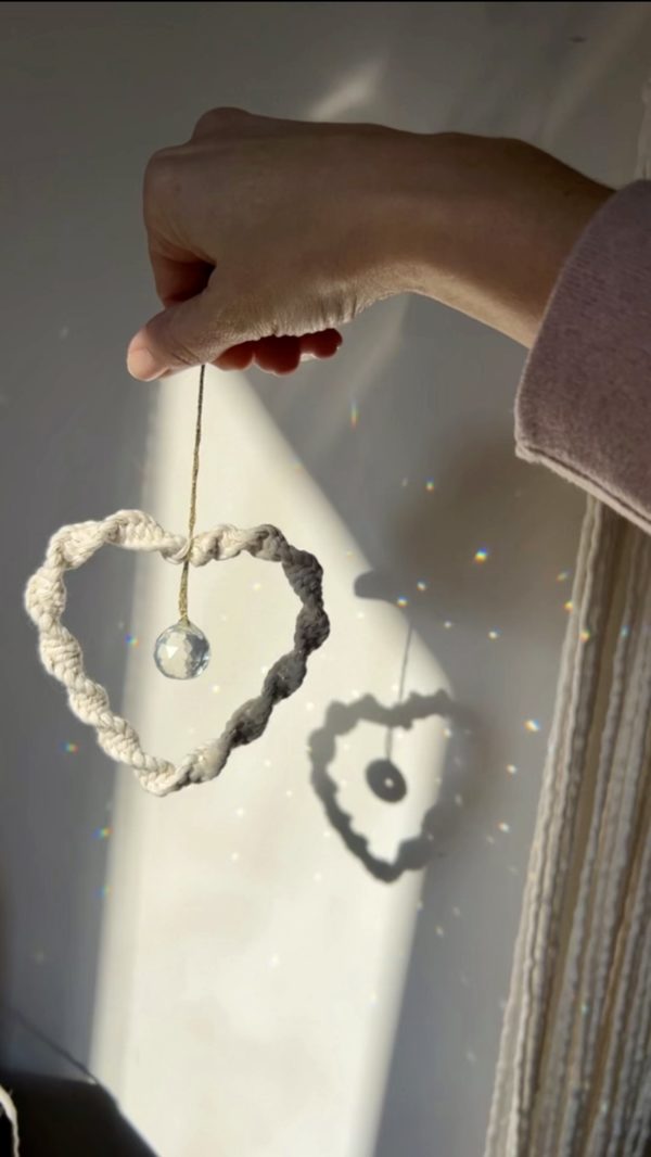 Attrape soleil en macramé