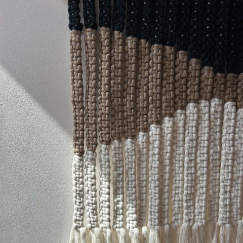 Tenture en macramé