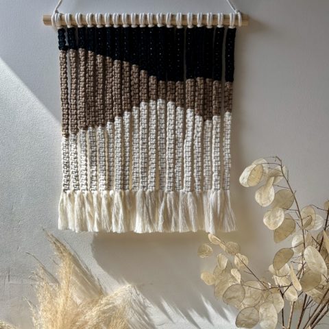 Tenture en macramé "Linéa"