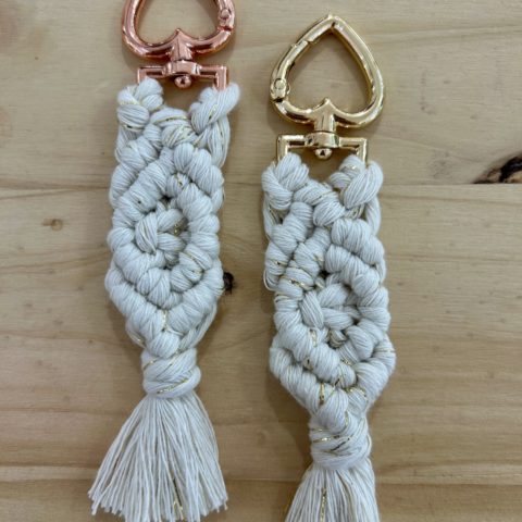porte clés en macramé