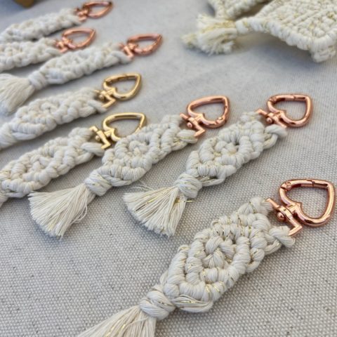 Porte clés en macramé