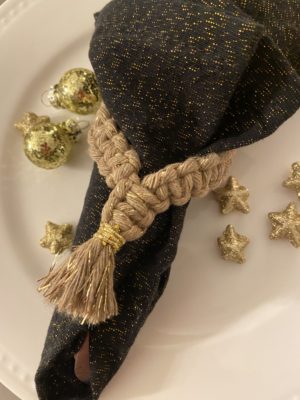 Ronds de serviette en macramé