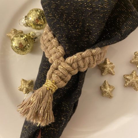 Ronds de serviette en macramé