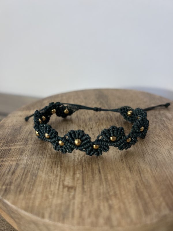 Bracelet "Gaïa" en micro-macramé