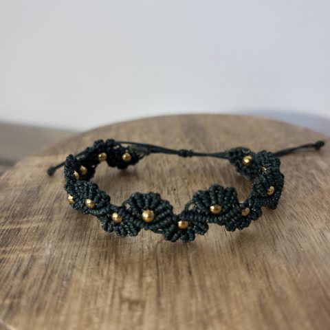 bracelet micro macramé gaïa