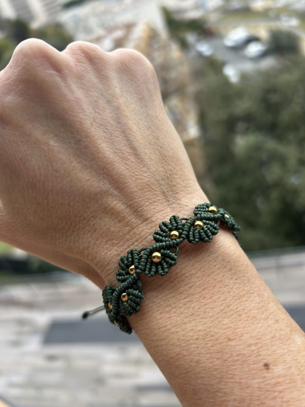 Bracelet "Gaïa" en micro-macramé