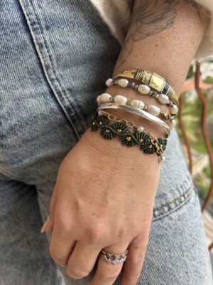 Bracelet "Gaïa" en micro-macramé